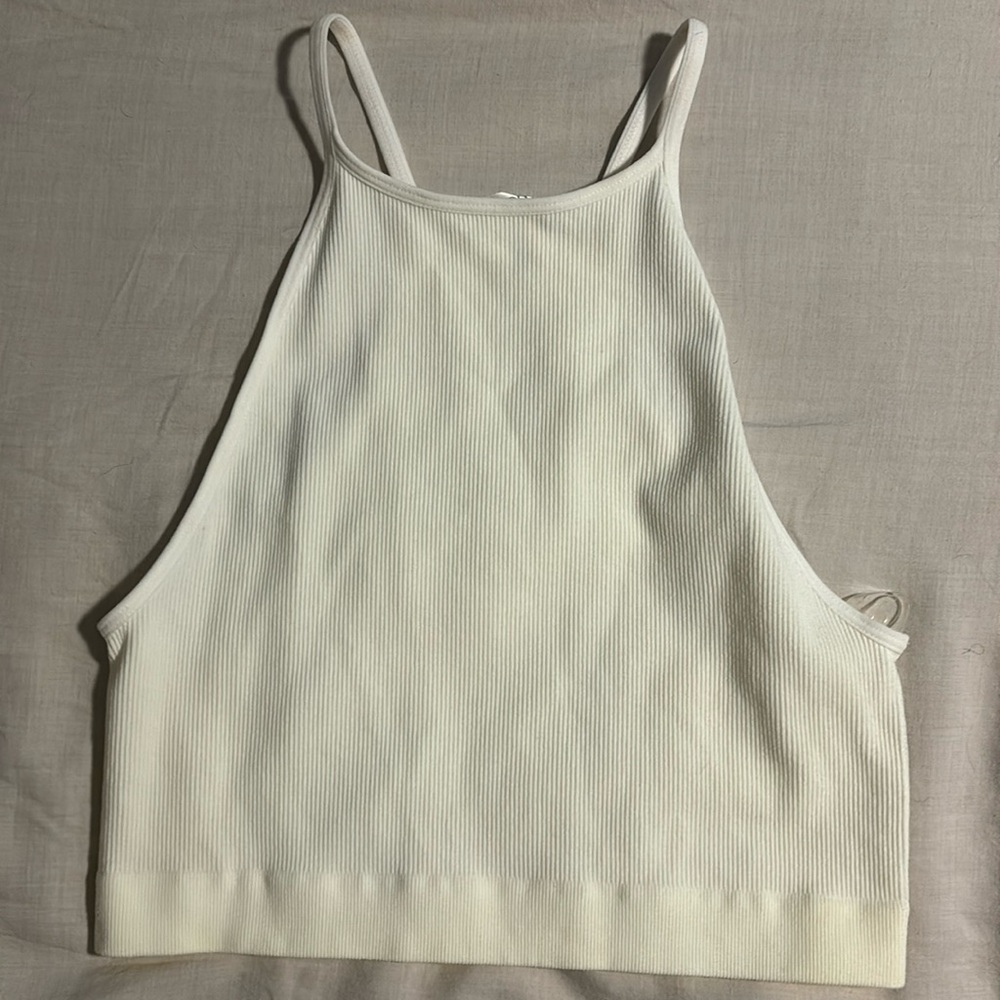 Bozzolo Crop Top- cream/white: Size M/L